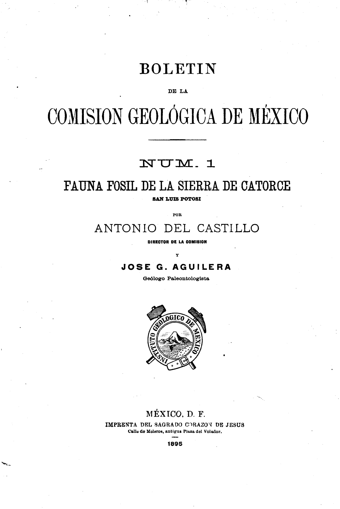 					Ver Vol. 1 (1895): Fauna fósil de la Sierra de Catorce, San Luis Potosí
				